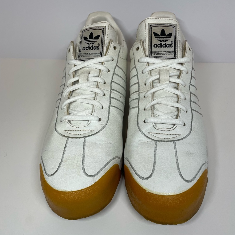 Adidas Samoa Classic Retro White Leather Men’s Sneakers Athletic Shoes Sz 10.5